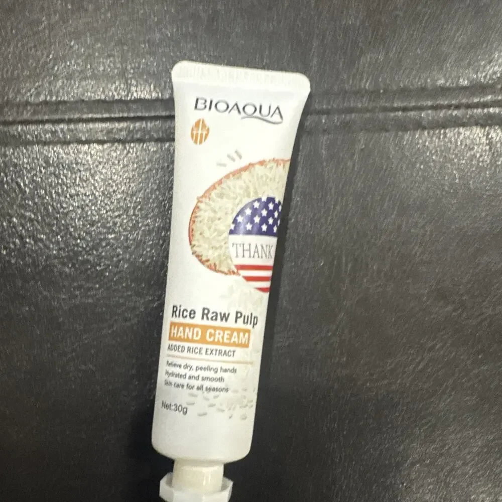 BIOAQUA Rice Raw Pulp Hand Cream 30g Added Rice Extract Moisturizing Lotion